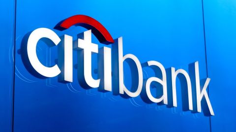 Cartel de una sucursal de Citibank.