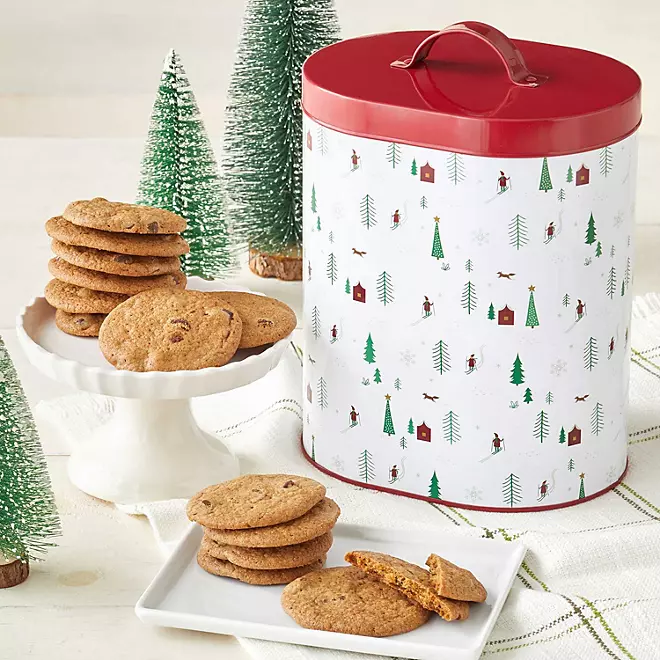 Regalo en lata de galletas Tate's.