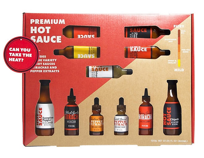 Set de regalo de la colección de salsas picantes.