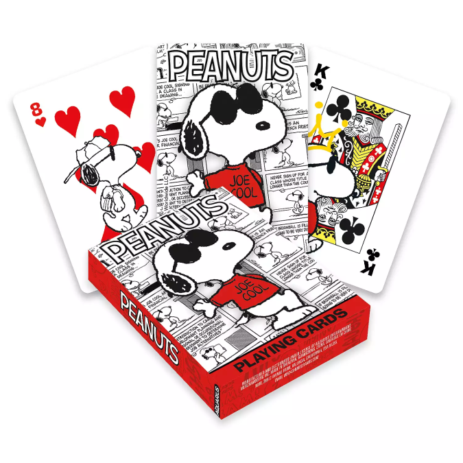 Baraja de cartas divertidas de Peanuts Joe de Aquarius.