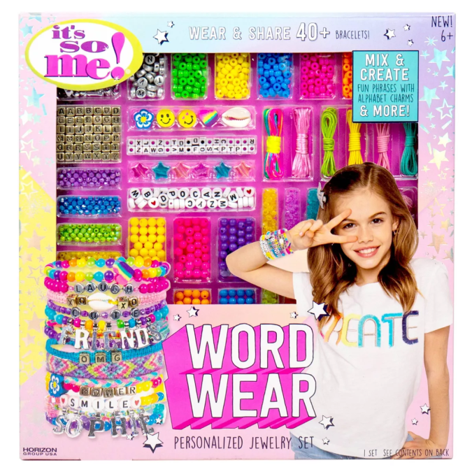 Juego de bisutería personalizada Word Wear.