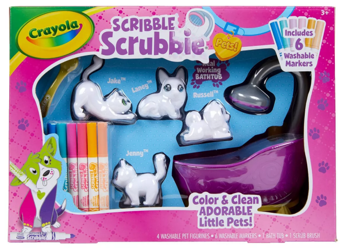 Juego de bañera Scribble Scrubbie Pets.