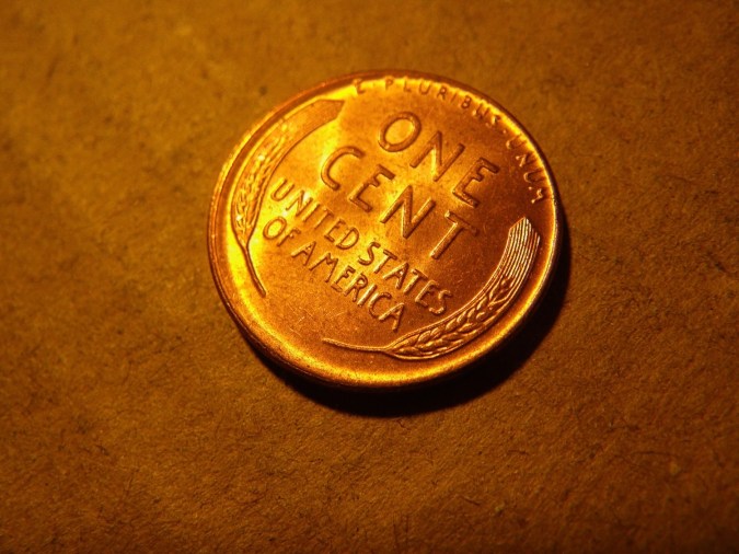 Las monedas de 1 centavo de 1936 están compuestas de 95% cobre y 5% estaño y zinc.