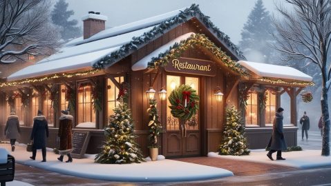 Aunque muchos restaurantes cierran sus puertas en Nochebuena y Navidad, algunos siguen dando servicio a los clientes.