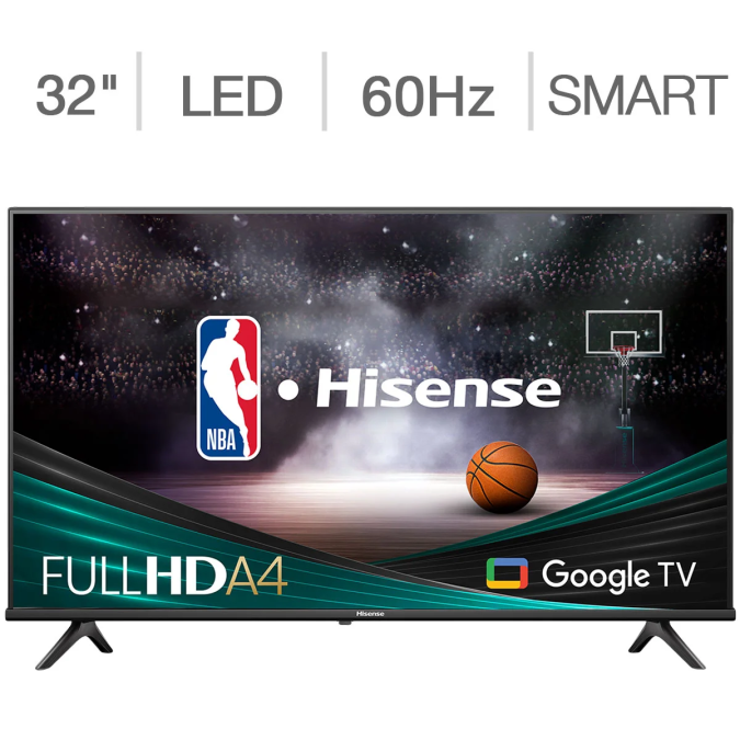 Televisor LCD LED Hisense de 32" Serie A45K.
