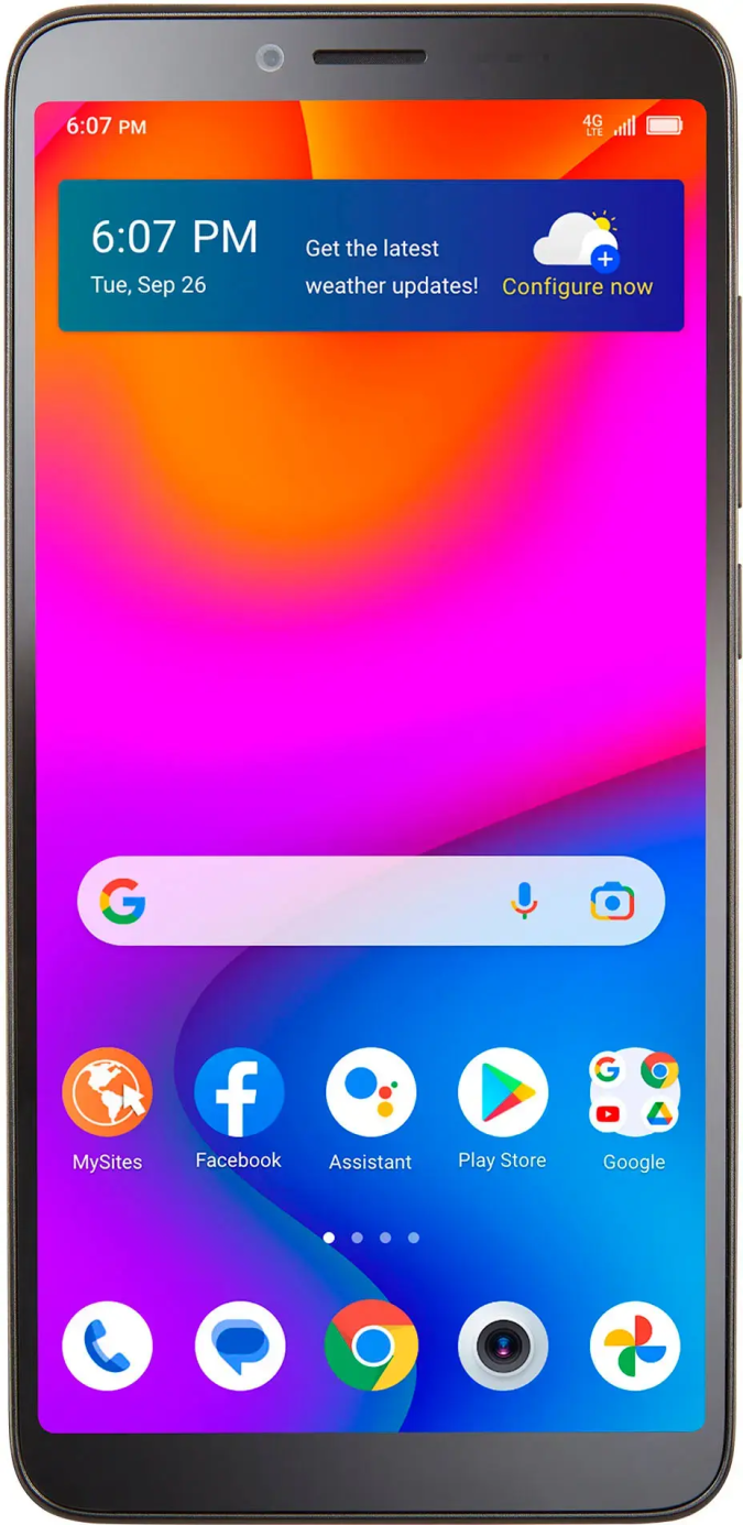 Teléfono TCL ION V T607DL.