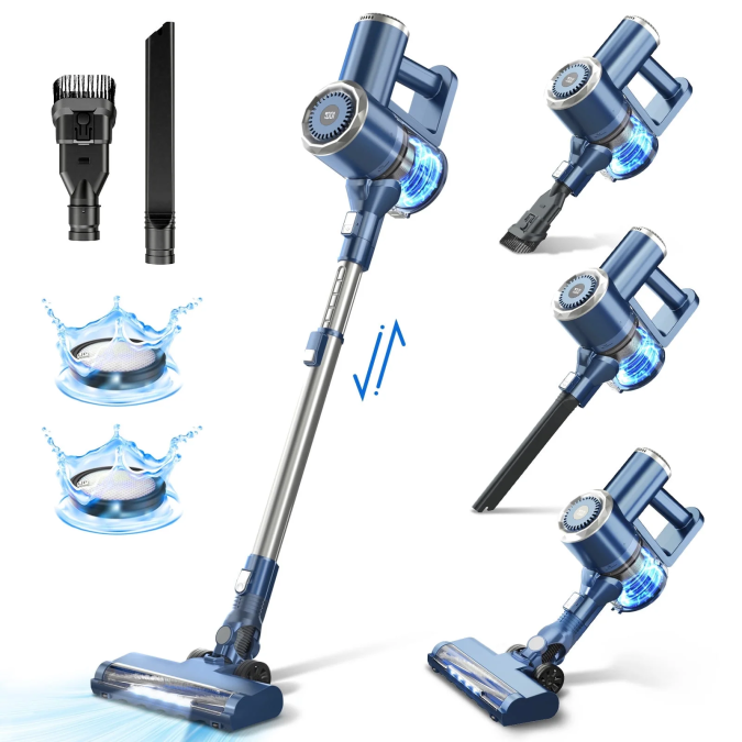 Aspiradora vertical inalámbrica Prettycare W200.
