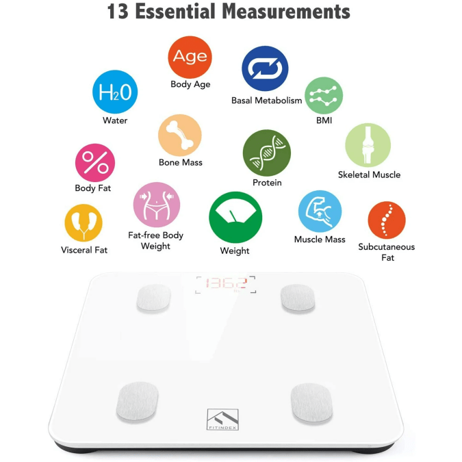 Báscula de grasa corporal FITINDEX.