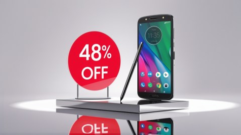 Amazon un teléfono Motorola con descuento del casi 50%.