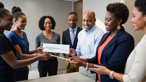 Cheque de estímulo para afroamericanos