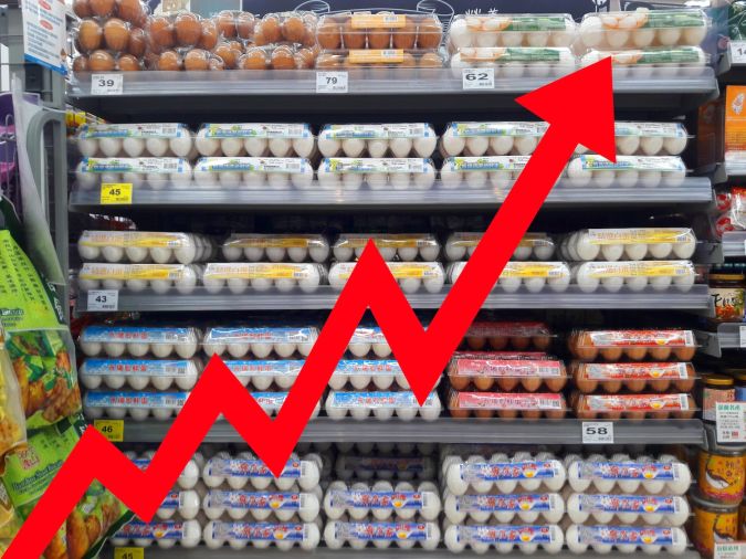 Según el USDA, los precios minoristas de los huevos aumentaron un 13.8% en enero de 2025 después de haber aumentado un 8.4% en diciembre de 2024.