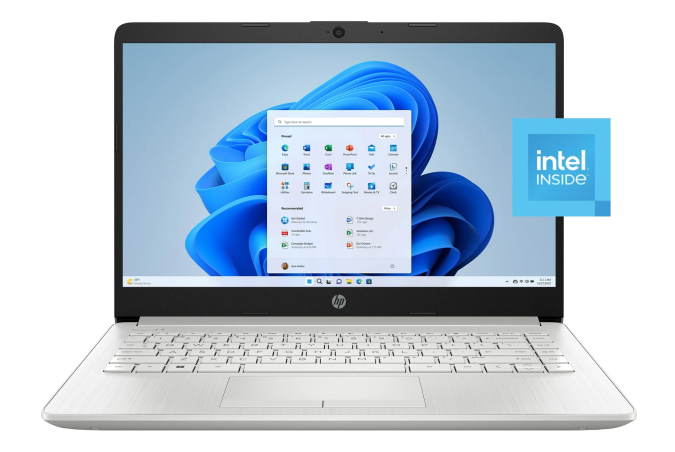 Laptop HP de 14 pulgadas.