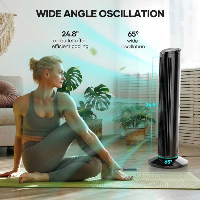 Ventilador de torre oscilante MAXKARE.