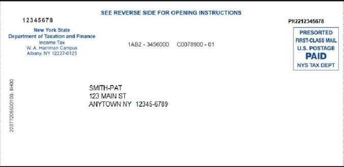 Cheque de estímulo de NY