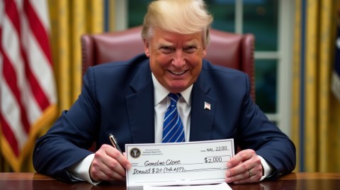 Cheque de estímulo de Donald Trump
