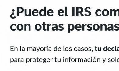 Latina revisa su IRS