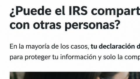 Latina revisa su IRS