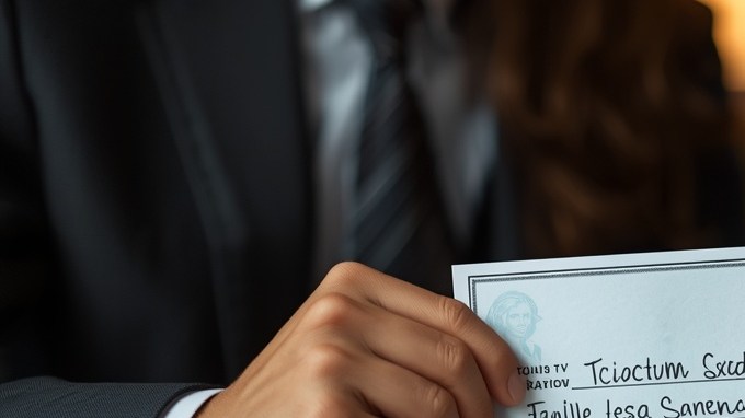 Personas se intercambian cheque de estímulo en Estados Unidos
